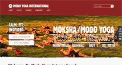 Desktop Screenshot of modoyoga.com