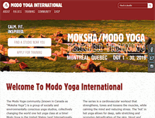 Tablet Screenshot of modoyoga.com